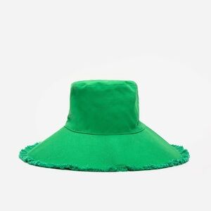 Francis Valentine Canvas Green Fringe Hat